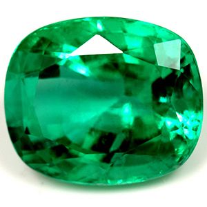 Cushion Cut Zambian Emerald